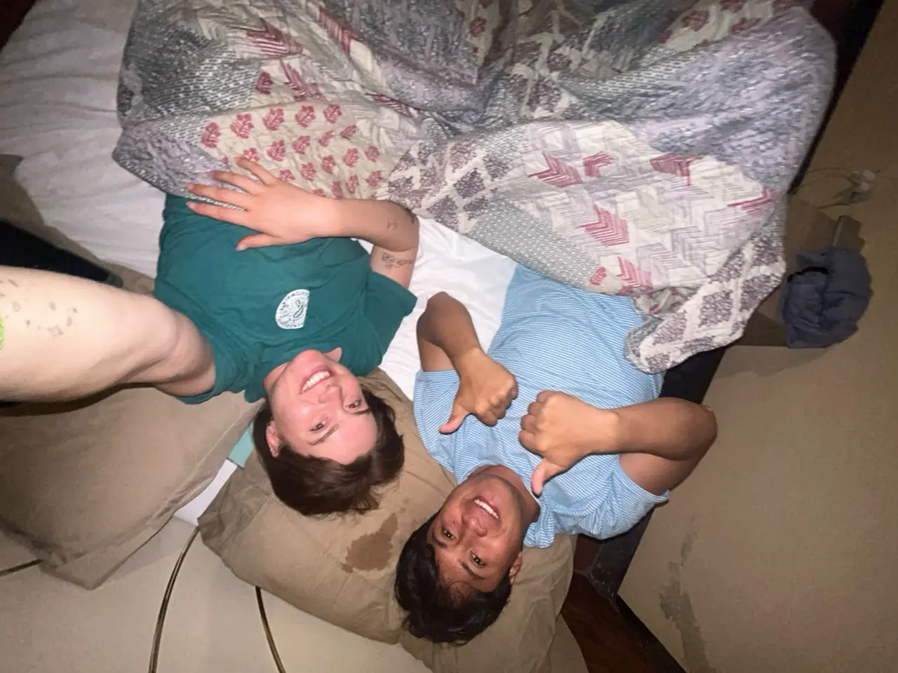 Un momento divertido juntos